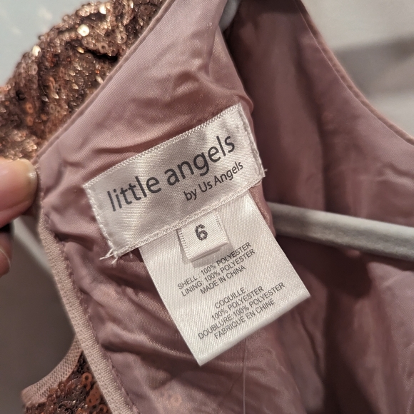 NWT Little Angels by Us Angels Girls Size 6 Sequin and Unicorn Dress - Picture 3 of 6